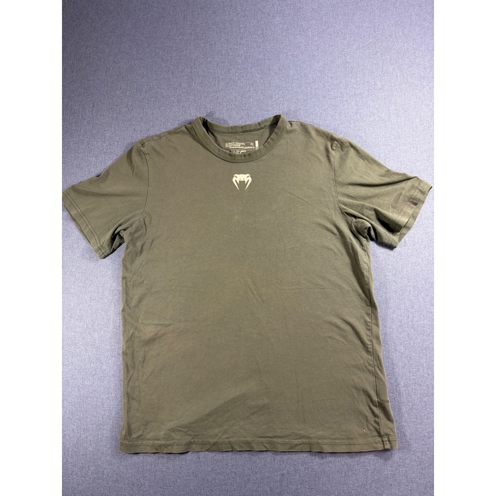 Venum UFC Performance T-Shirt Kids Small Olive Green Graphic Tee MMA FW3
